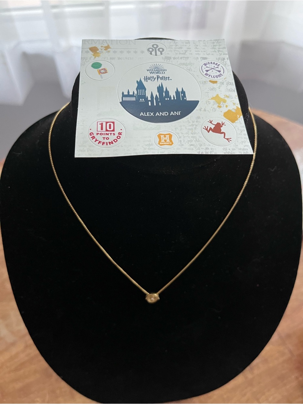 Alex and Ani Gold Tone Simple Disc Necklace-Gold Plated
